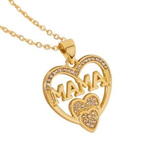 Mama necklace new gold tone